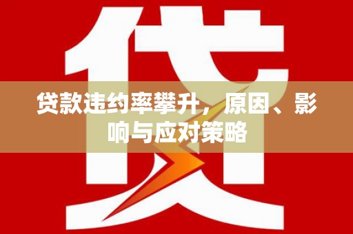 南郊贷款违约率攀升，原因、影响与应对策略
