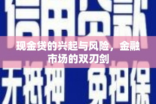 南郊现金贷的兴起与风险，金融市场的双刃剑