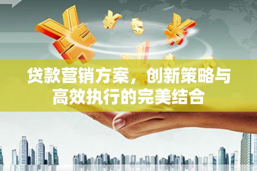 南郊贷款营销方案，创新策略与高效执行的完美结合