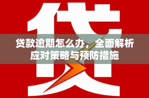 南郊贷款逾期怎么办，全面解析应对策略与预防措施