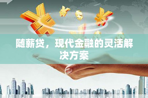 南郊随薪贷，现代金融的灵活解决方案