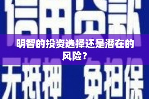 南郊明智的投资选择还是潜在的风险？