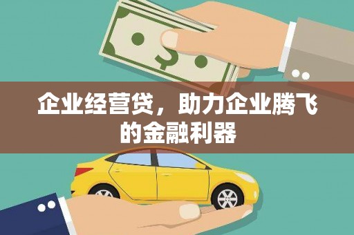 南郊企业经营贷，助力企业腾飞的金融利器