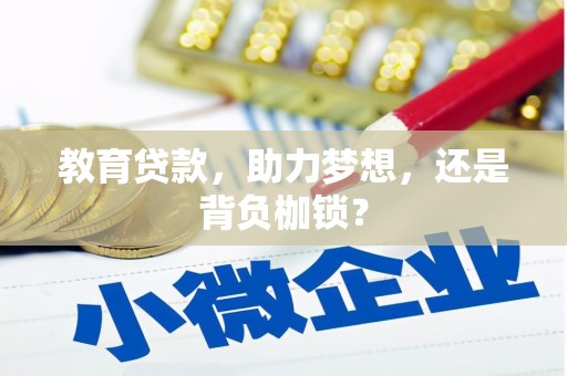 南郊教育贷款，助力梦想，还是背负枷锁？