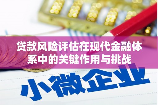 南郊贷款风险评估在现代金融体系中的关键作用与挑战
