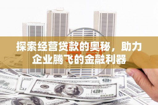 南郊探索经营贷款的奥秘，助力企业腾飞的金融利器