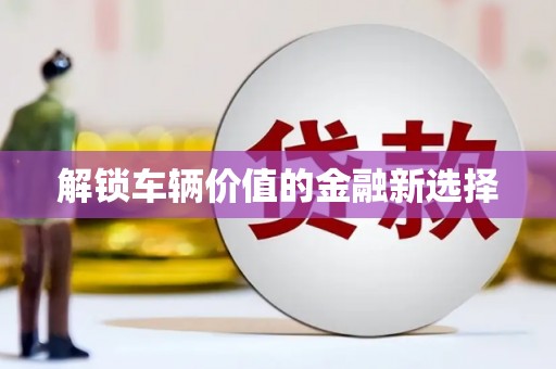 南郊解锁车辆价值的金融新选择