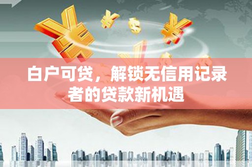 南郊白户可贷，解锁无信用记录者的贷款新机遇