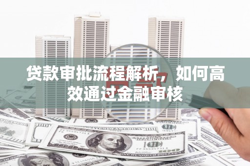 南郊贷款审批流程解析，如何高效通过金融审核