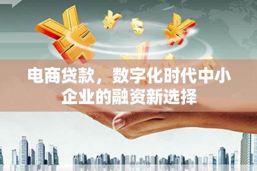 南郊电商贷款，数字化时代中小企业的融资新选择