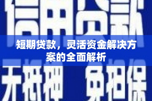 南郊短期贷款，灵活资金解决方案的全面解析