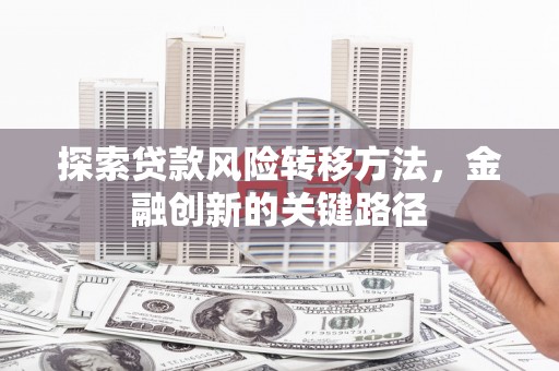 南郊探索贷款风险转移方法，金融创新的关键路径