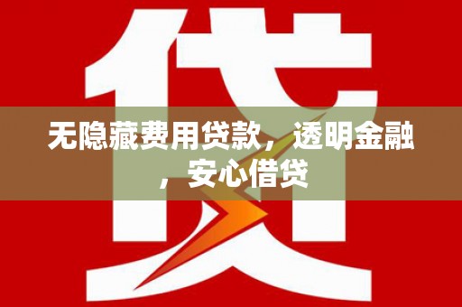 南郊无隐藏费用贷款，透明金融，安心借贷