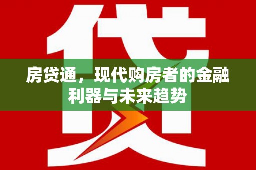 南郊房贷通，现代购房者的金融利器与未来趋势