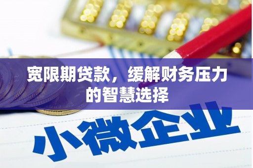 南郊宽限期贷款，缓解财务压力的智慧选择