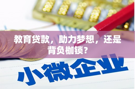 南郊教育贷款，助力梦想，还是背负枷锁？