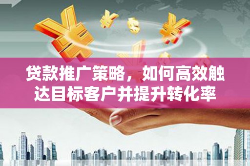 南郊贷款推广策略，如何高效触达目标客户并提升转化率