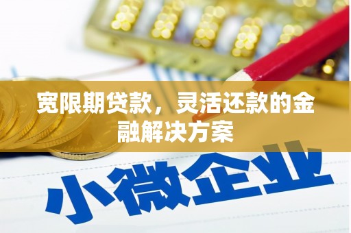 南郊宽限期贷款，灵活还款的金融解决方案