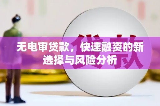 南郊无电审贷款，快速融资的新选择与风险分析