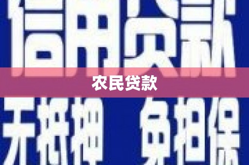 南郊农民贷款