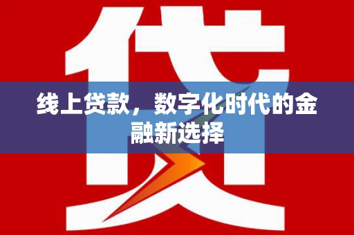 南郊线上贷款，数字化时代的金融新选择