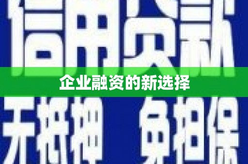 南郊企业融资的新选择