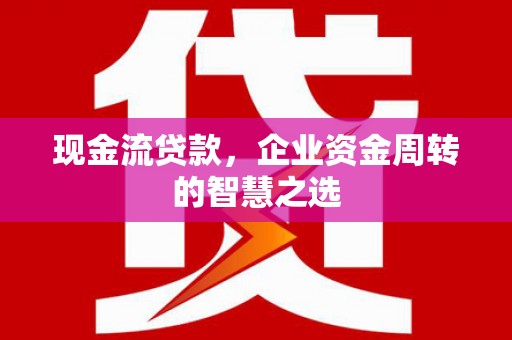 南郊现金流贷款，企业资金周转的智慧之选