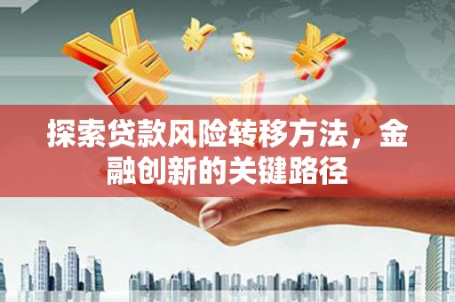 南郊探索贷款风险转移方法，金融创新的关键路径