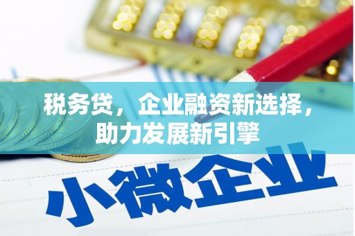 南郊税务贷，企业融资新选择，助力发展新引擎