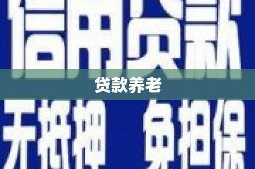南郊贷款养老