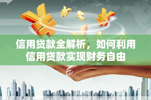 南郊信用贷款全解析，如何利用信用贷款实现财务自由